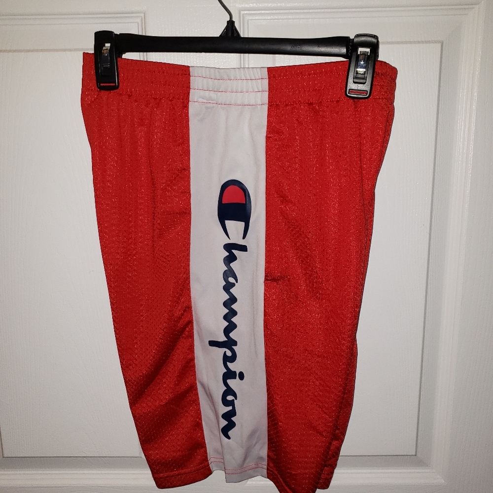 Champion Shorts - Boys XL - Red w/white sides